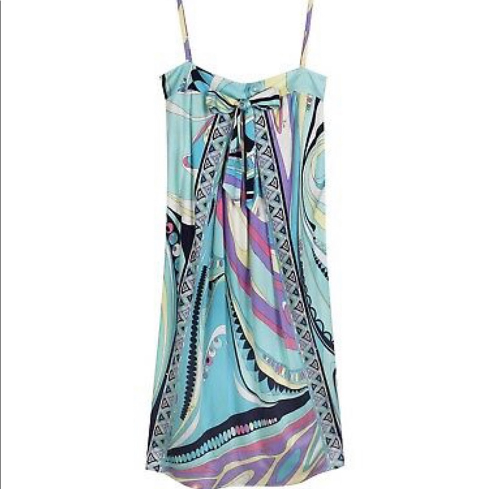 Stunning Emilio Pucci Silk Sundress IT 44/ US 10 - Picture 4 of 7
